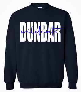 Dunbar Wildcats Sweatshirt- Black