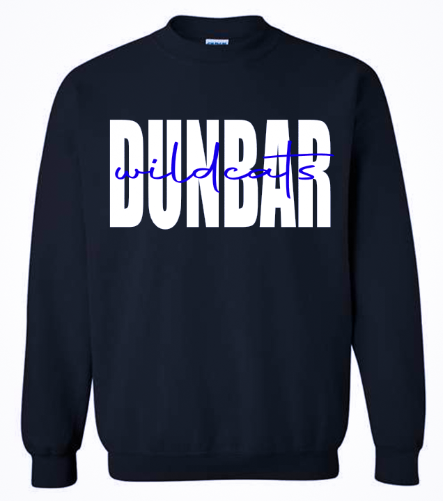 Dunbar Wildcats Sweatshirt- Black