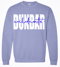 Load image into Gallery viewer, Dunbar Wildcats Sweatshirt- Grey
