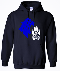 North Crowley Paw Hoodie- Black