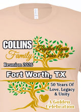 Load image into Gallery viewer, Collins 2026 Family Reunion Adult Shirt - Cream
