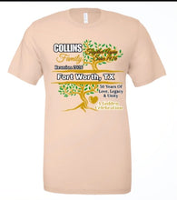 Load image into Gallery viewer, Collins 2026 Family Reunion Adult Shirt - Cream

