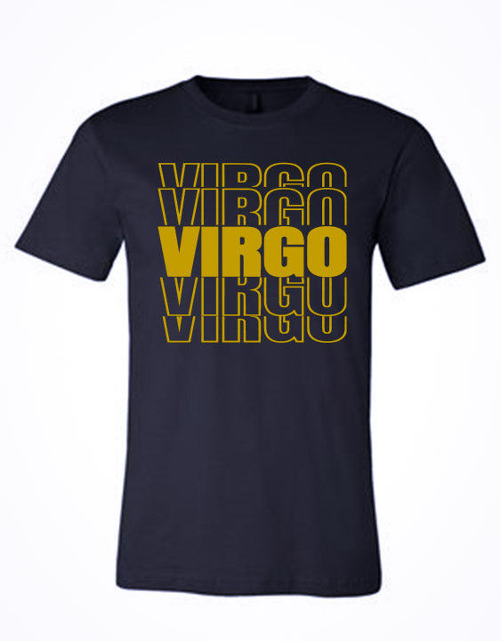 Virgo Zodiac - Black/Gold