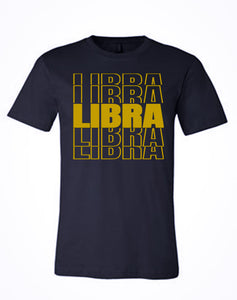 Libra Zodiac - Black/Gold