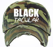 Load image into Gallery viewer, Distressed Camo Unisex Hat - Logo 2 - white Stitched
