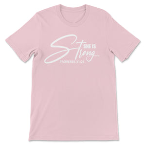 She Is Strong - Blush Pink